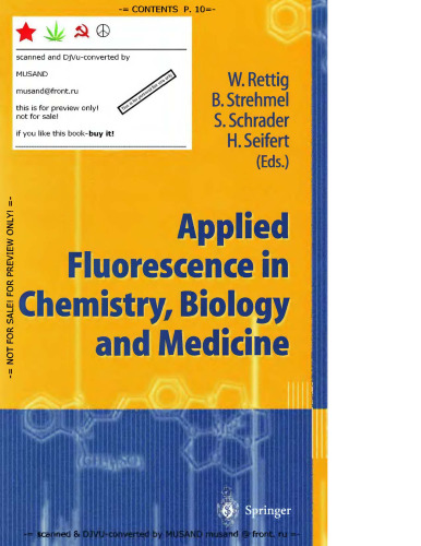 Applied fluorescence in chemistry, biology, and medicine