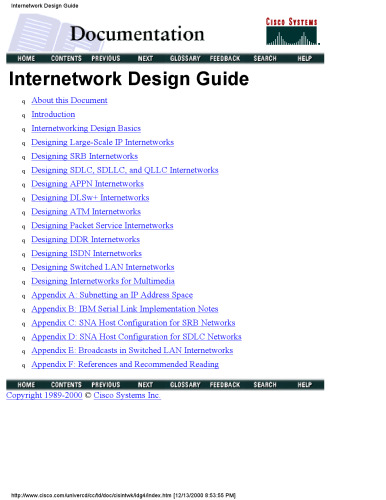 Cisco internetwork design