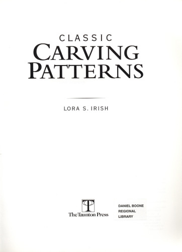 Classic carving patterns