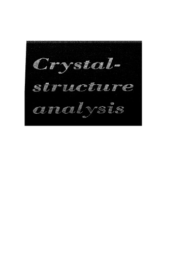 Crystal-structure analysis