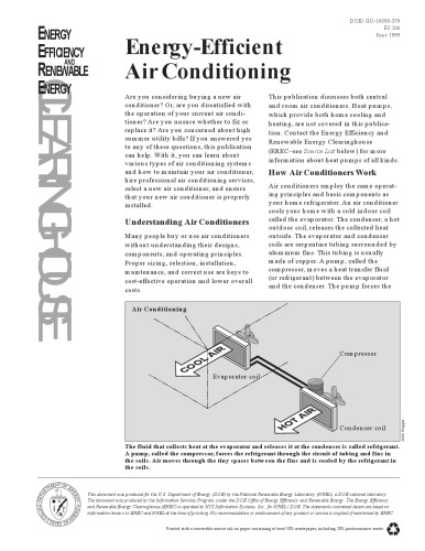 Energy-efficient air conditioning