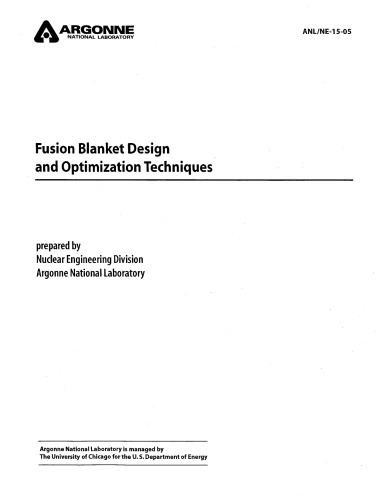 Fusion blanket design and optimization techniques