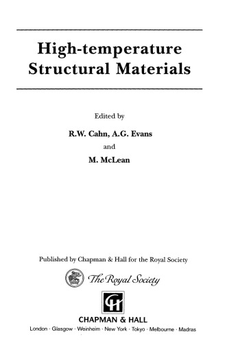 High-temperature structural materials