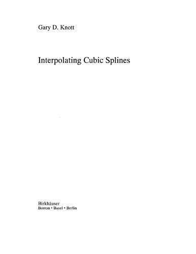 Interpolating cubic splines