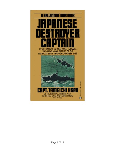 Japanese destroyer captain