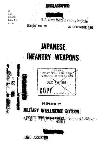 Japanese infantry weapons