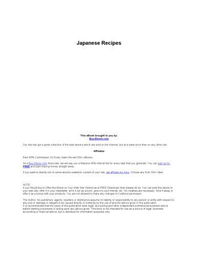 Japanese recipes