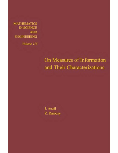 On Measures of Information and their Characterizations