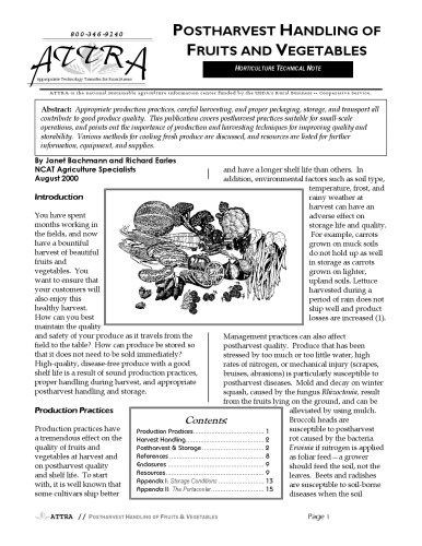 Postharvest handling : a systems approach