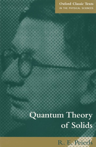 Quantum theory of solids