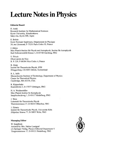 Rotating objects and relativistic physics : proceedings of the El Escorial Summer School on Gravitation and General Relativity 1992: Rotating Objects and Other Topics held at El Escorial, Spain, 24-28 August 1992