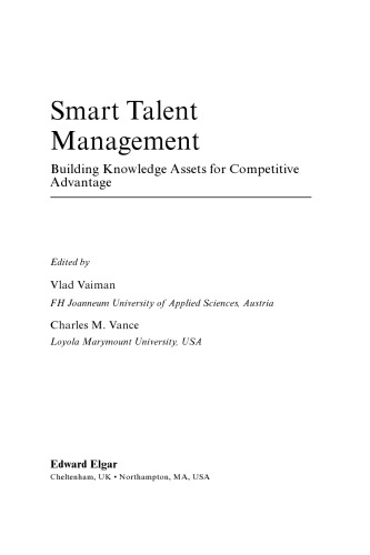 Smart talent management : building knowledge assets for competitive advantage