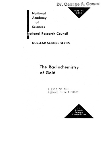 The radiochemistry of gold