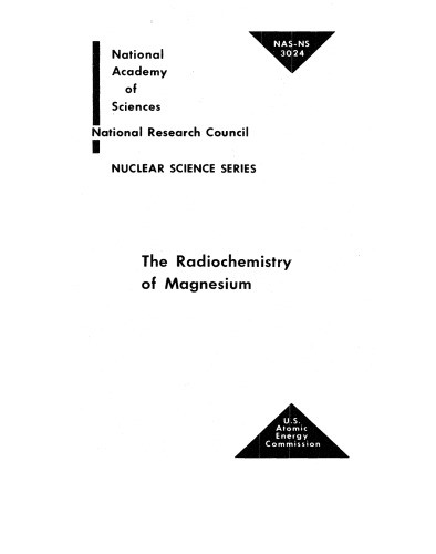 The radiochemistry of magnesium