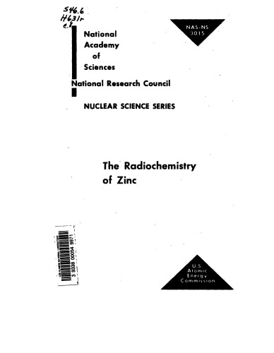 The radiochemistry of zinc