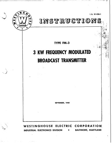 Type 50-HG-1 amplitude modulated broadcast transmitter