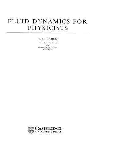 Fluid dynamics for physicists