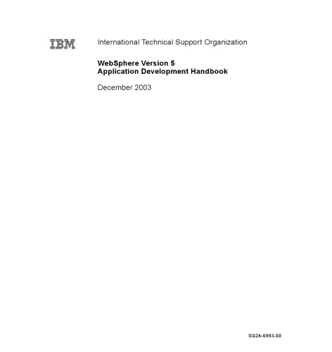 WebSphere version 5.1 Application Developer 5.1.1 Web Services handbook