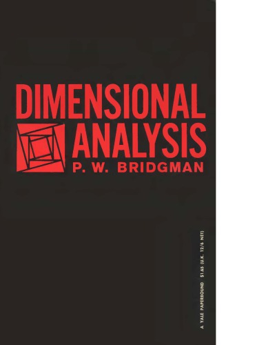 Dimensional analysis