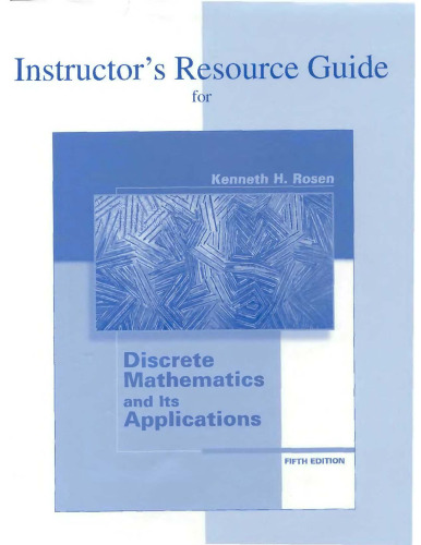 Discrete mathematics and its applications