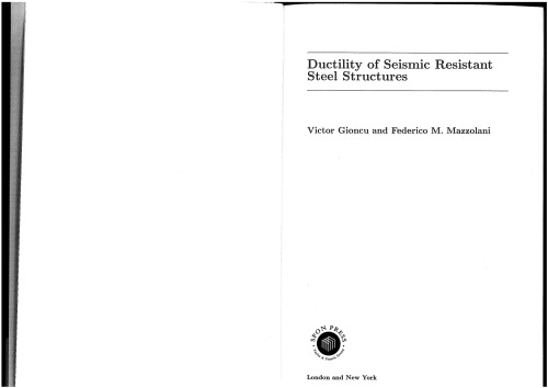 Ductility of seismic resistant steel structures