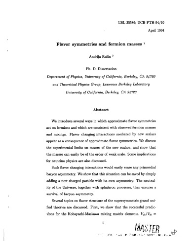 Flavor symmetries and fermion masses