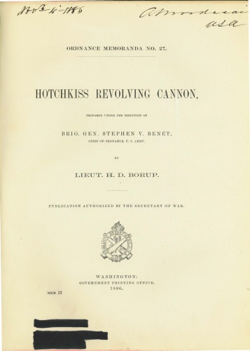 Hotchkiss revolving cannon