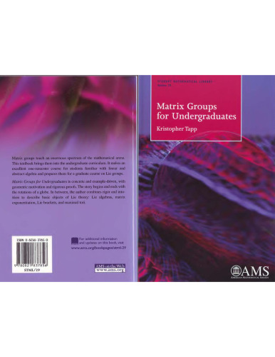 Matrix groups for undergraduates