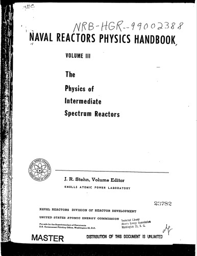 Naval reactors physics handbook