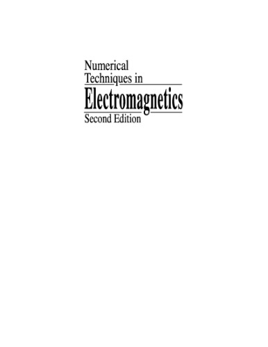 Numerical Techniques in Electromagnetics