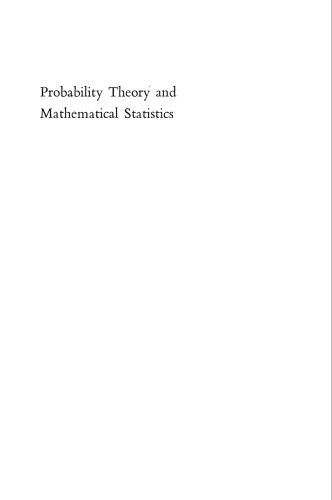 Probability theory and mathematical statistics