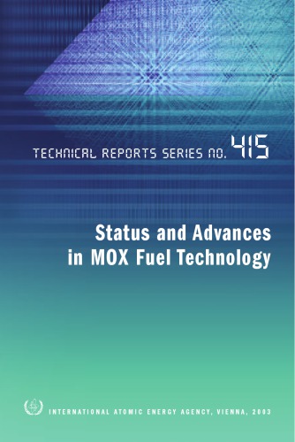 Status and advances in MOX fuel technology