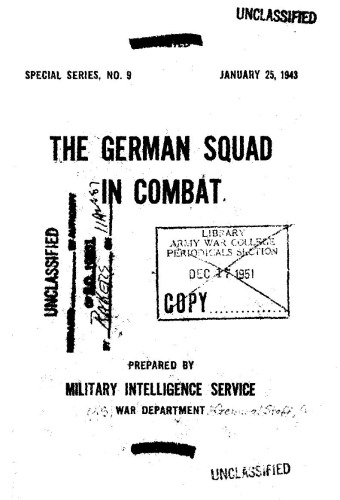 The German squad in combat