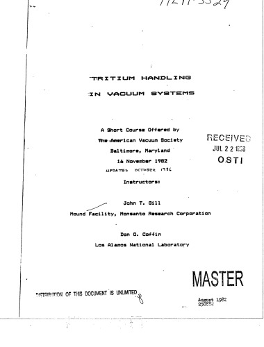 Tritium processing and containment technology for fusion reactors. Annual report, July 1975--June 1976