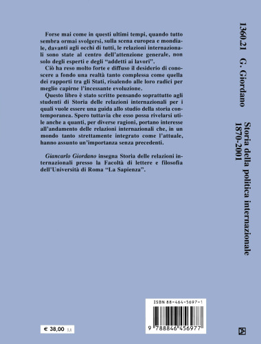 Storia della politica internazionale 1870-2001