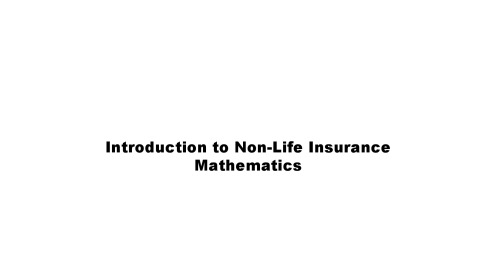 An introduction to non-life insurance mathematics