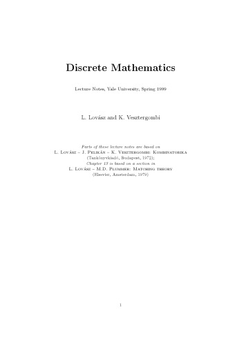 Discrete mathematics : elementary and beyond