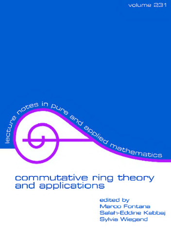 Commutative ring theory and applications : proceedings of the fourth international conference