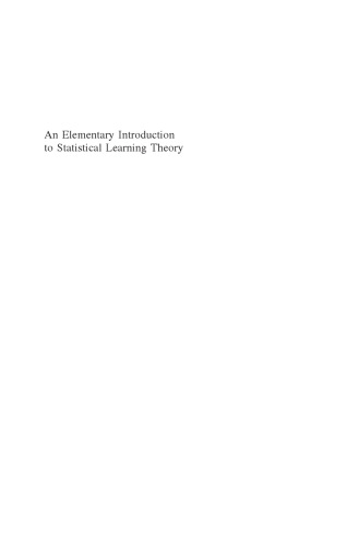 An elementary introduction to statistical learning theory