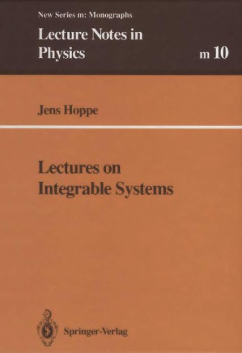 Lectures on integrable systems