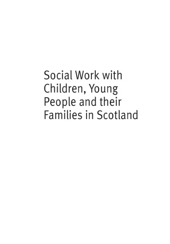 Social work with children, young people and their families in Scotland