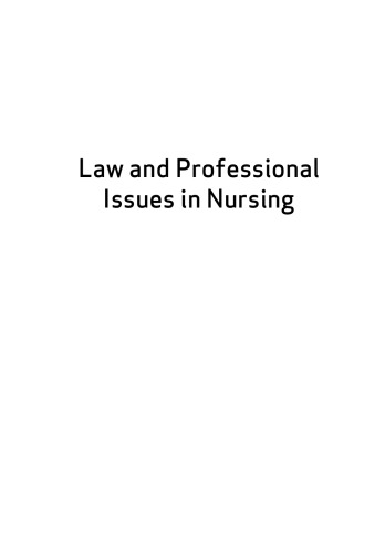 Law and professional issues in nursing