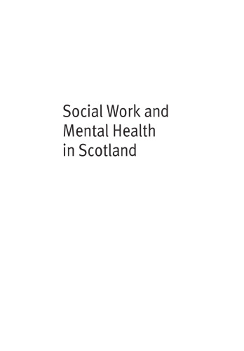 Social work and mental health in Scotland