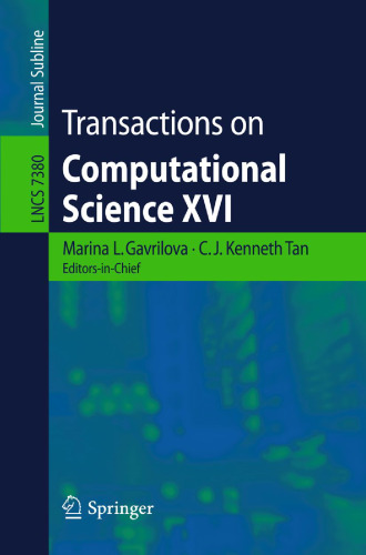 Transactions on computational science XVI