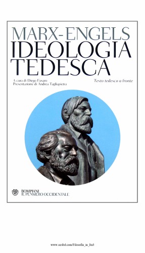 Ideologia tedesca. Testo tedesco a fronte