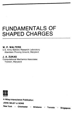 Fundamentals of Shaped Charges