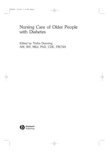 Nursing care of older people with diabetes