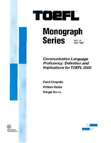 Communicative language efficiency: implications for TOEFL