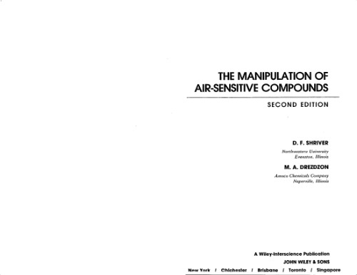 The manipulation of air-sensitive compounds