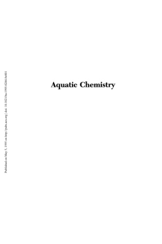 Aquatic Chemistry: Interfacial and Interspecies Processes